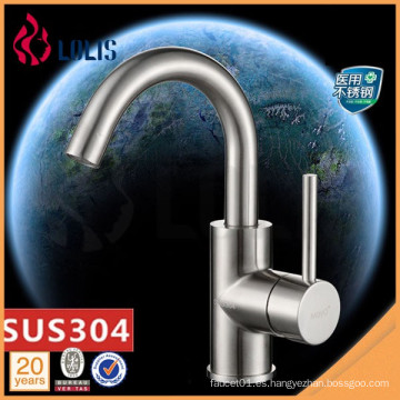 Nuevos productos SUS 304 grifo de lavabo de acero inoxidable de lujo